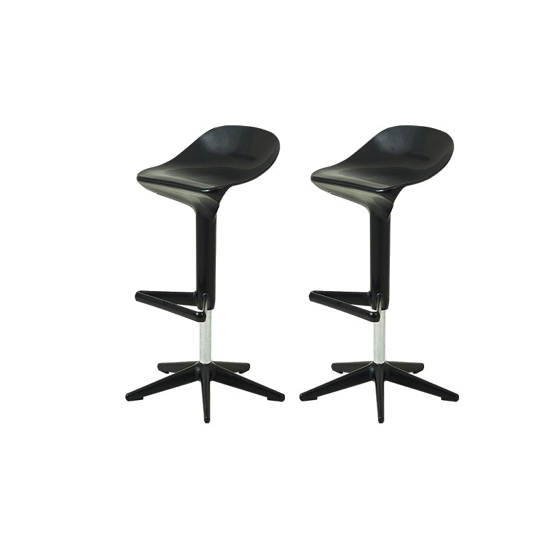Plastic Counter Height Stools with Footrest Modern Counter Chair