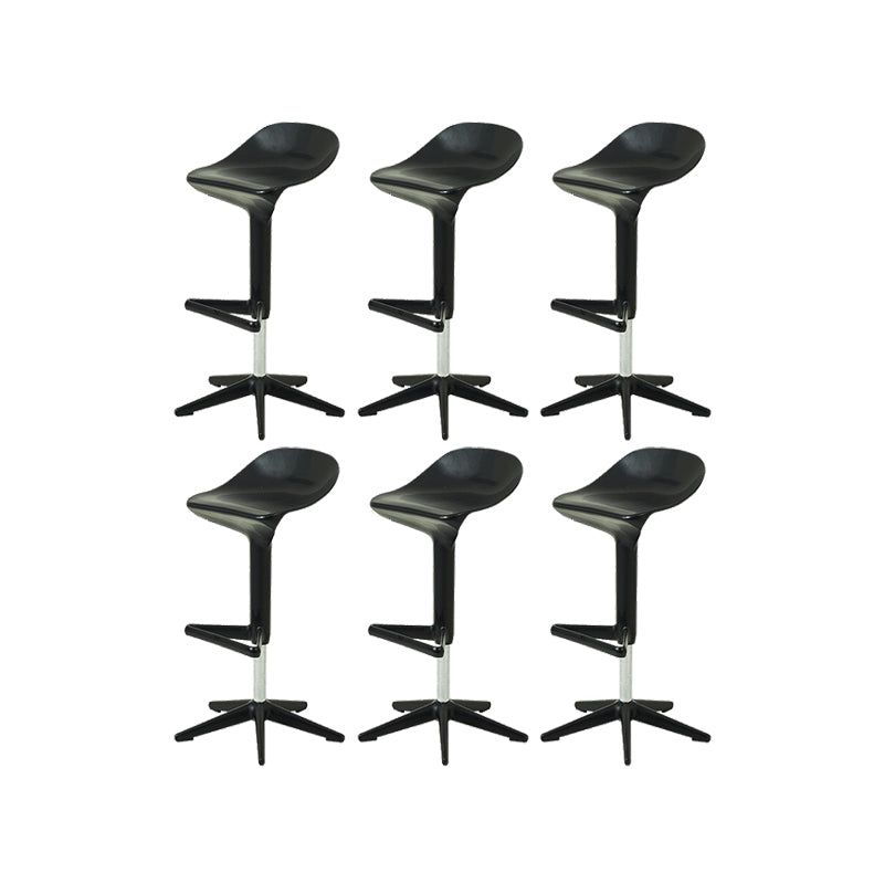 Plastic Counter Height Stools with Footrest Modern Counter Chair