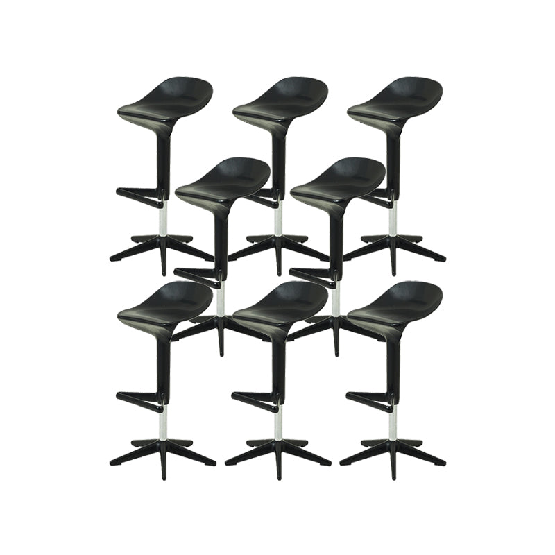 Plastic Counter Height Stools with Footrest Modern Counter Chair