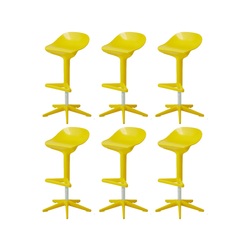 Plastic Counter Height Stools with Footrest Modern Counter Chair