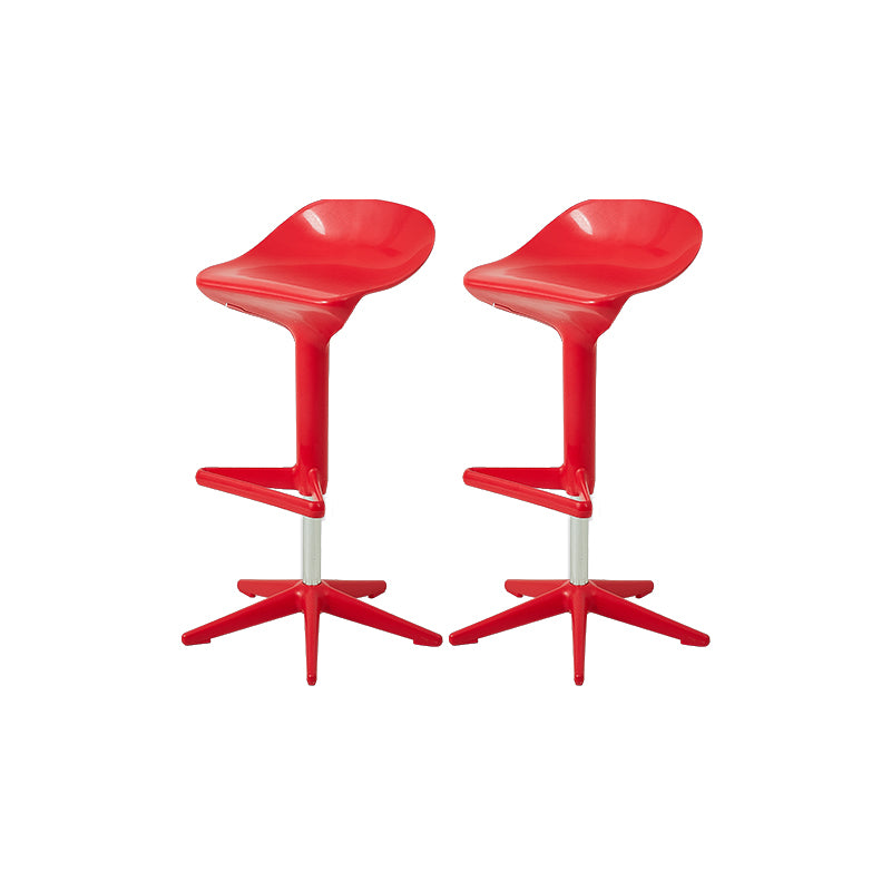 Plastic Counter Height Stools with Footrest Modern Counter Chair