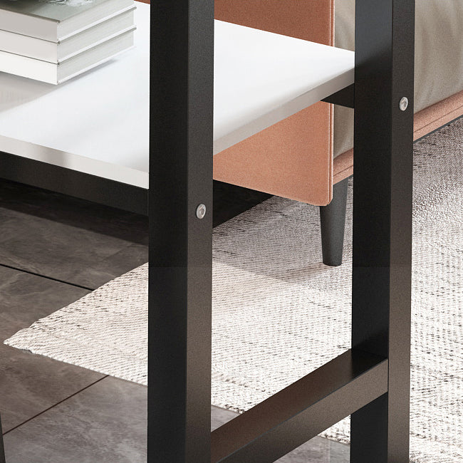 Modern Style Bar Table Set 3 Pieces Bar Table Set with Metal Base for Kitchen