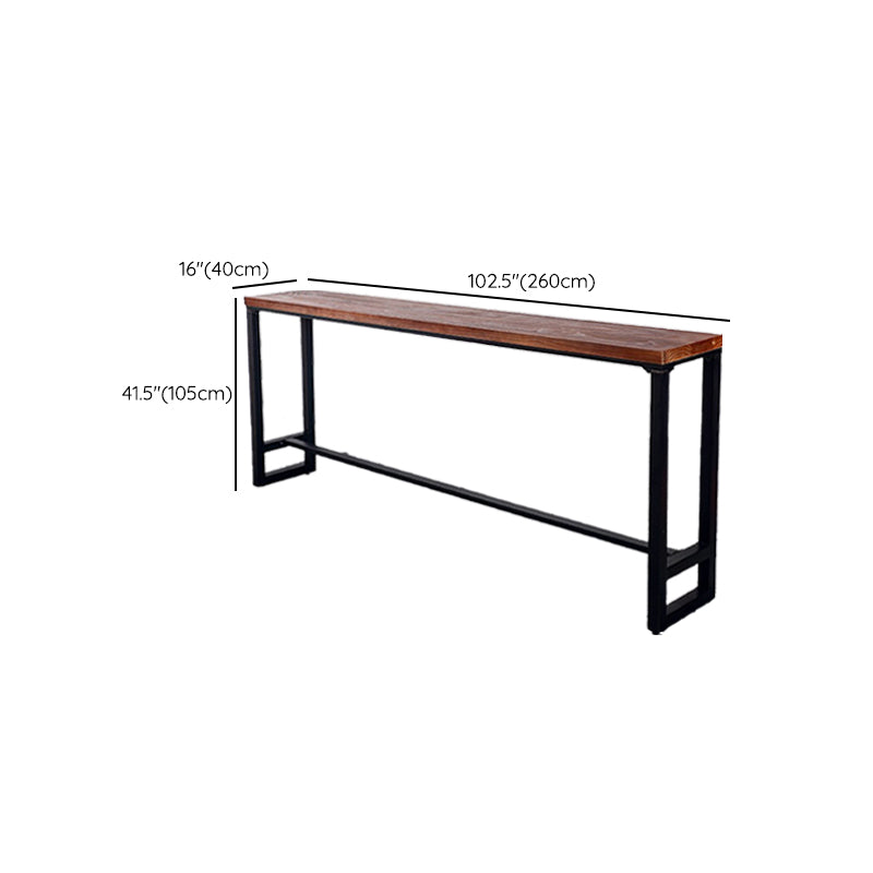 Solid Wood Counter-height Pub Table Industrial Counter Wine Table