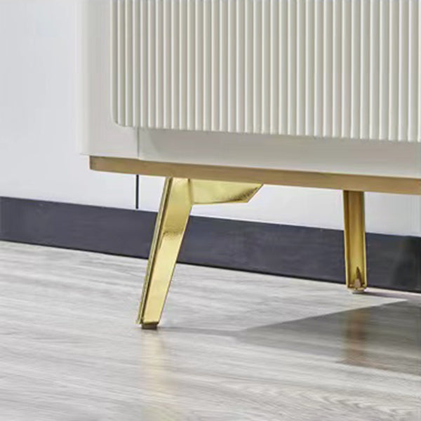 Glam Side Board Faux Marble Sideboard Table with Doors for Dining Room