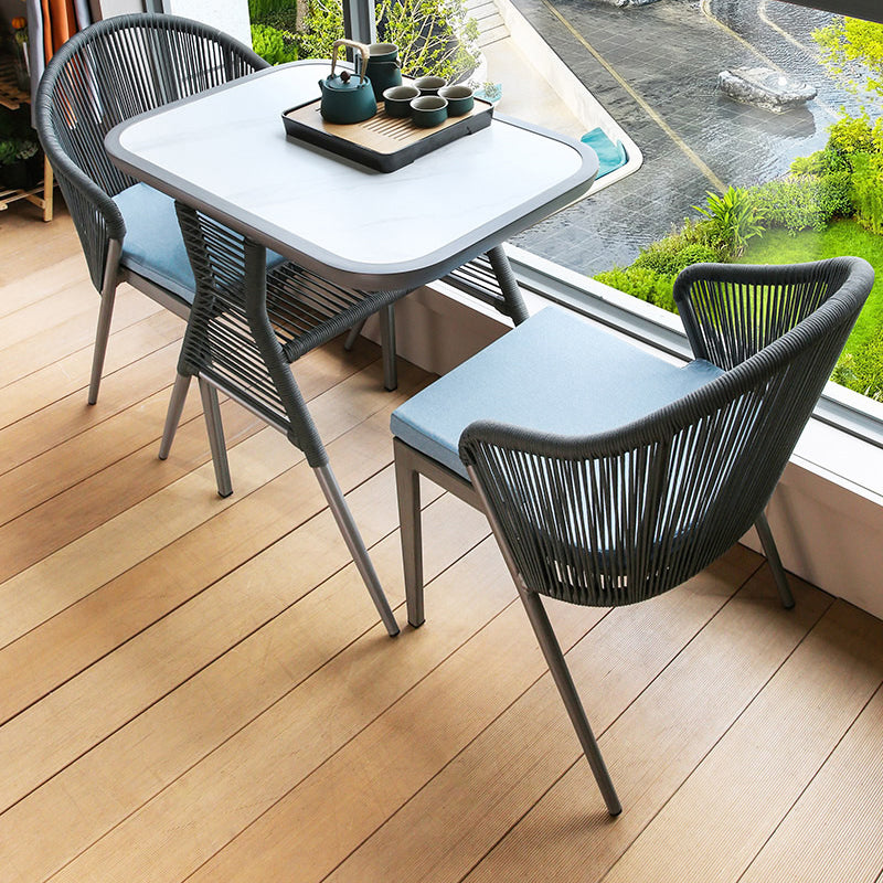 Boho Style Bistro Set 1/3 Pieces Stone Top Bistro Set for Home