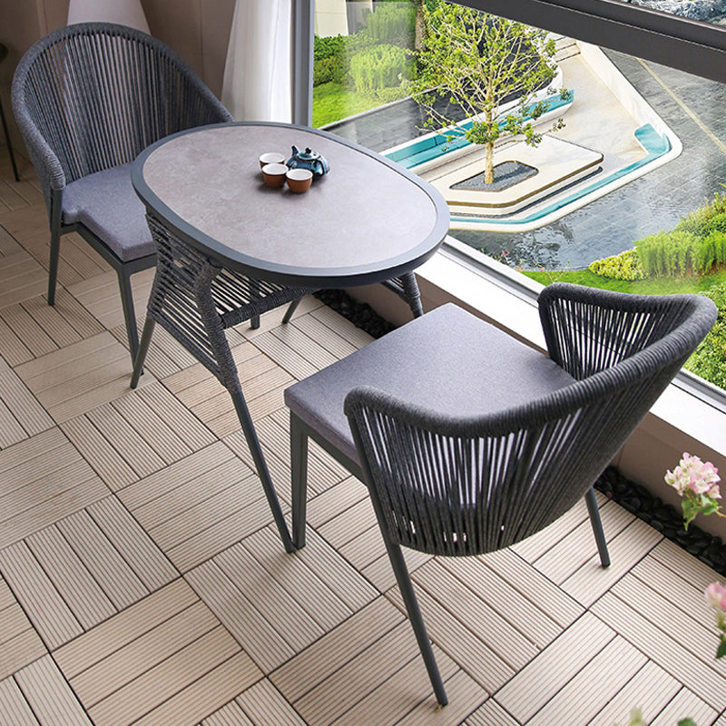 Boho Style Bistro Set 1/3 Pieces Stone Top Bistro Set for Home