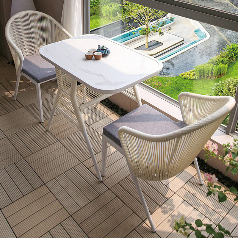 Boho Style Bistro Set 1/3 Pieces Stone Top Bistro Set for Home