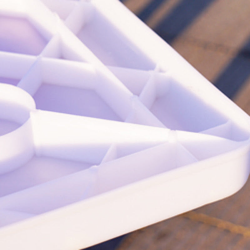 Outdoor Plastic Patio Table Modern Dining Table with Umbrella Hole