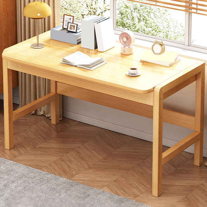 Study Desk with Storage Drawer Wooden Multifunctional Lifting Home with Storage Shelves