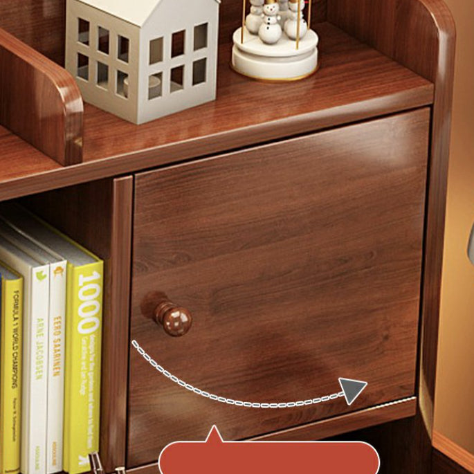 Study Desk with Storage Drawer Wooden Multifunctional Lifting Home with Storage Shelves