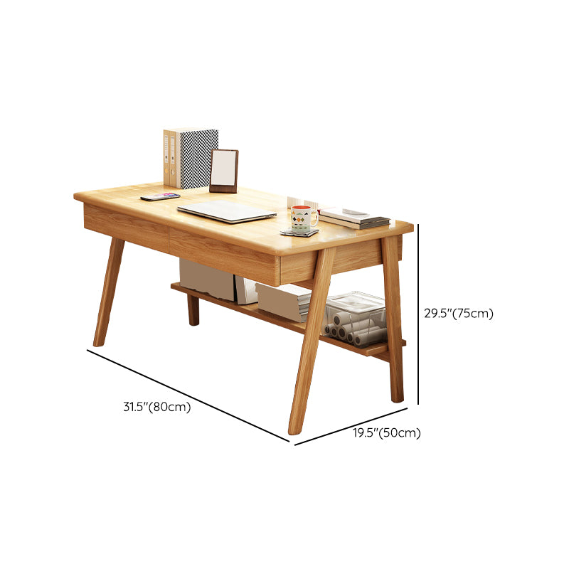 Study Desk with Storage Drawer Wooden Multifunctional Lifting Home with Storage Shelves