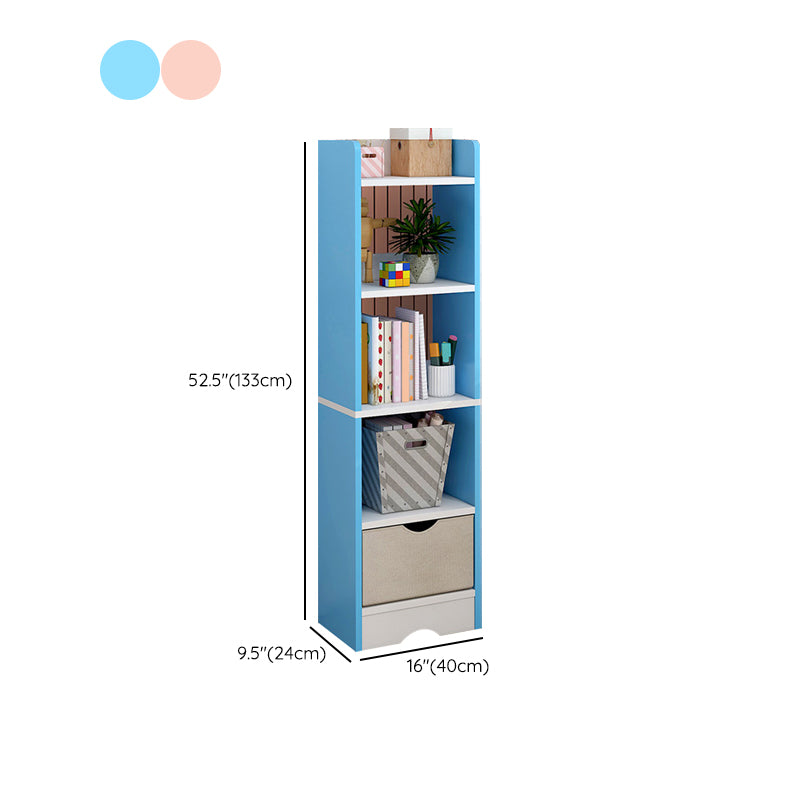 Writing Desk with Storage Shelves Wood Home with Storage Drawer Study Desk