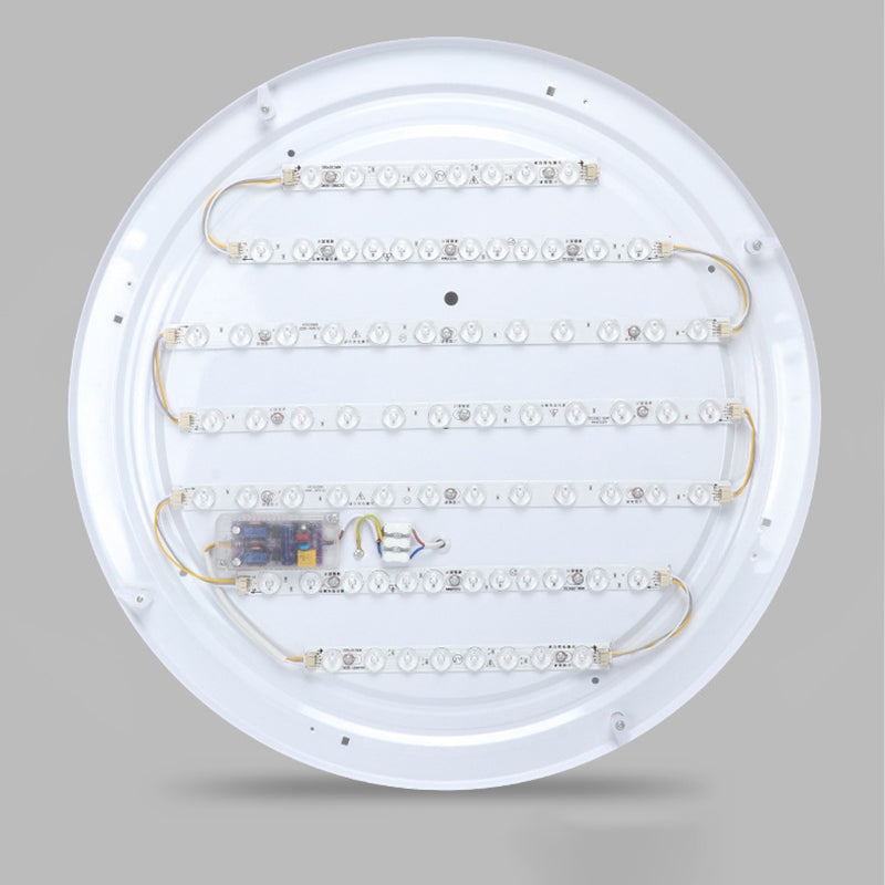 Simplicity Drum Flush Mount Lighting Acrylic 1 Light Flush Ceiling Lights