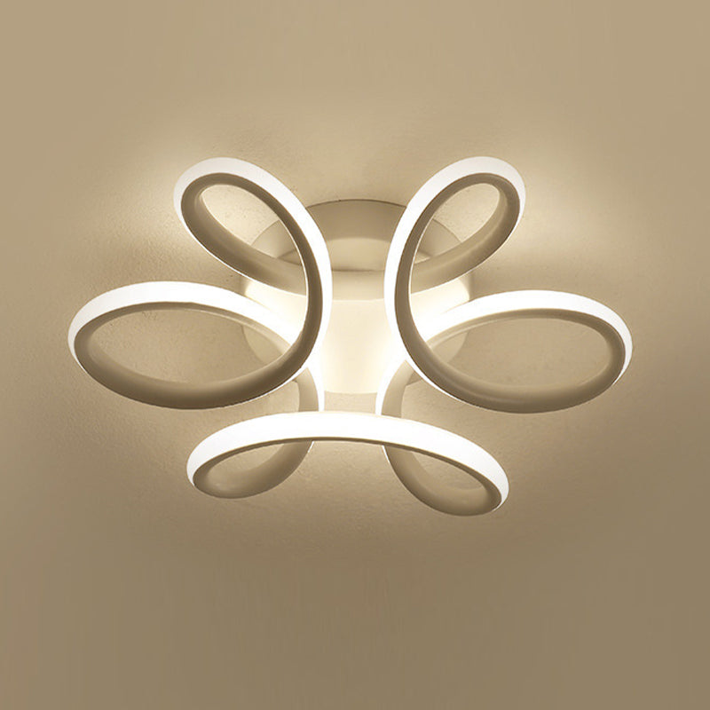 Modernism Flush Mount Lighting LED White/Black Ceiling Light for Hallway