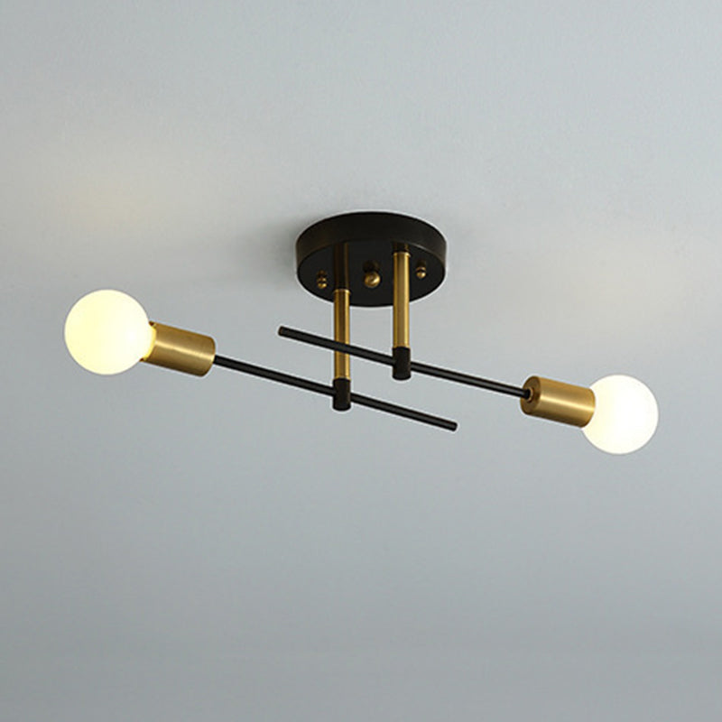 Industrial Ceiling Light Simplicity Flush Mount Light Fixture for Bedroom
