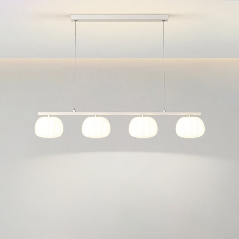 Modernism 4-Light Kitchen Island Lighting Shaded Island Pendant Lighting for Kitchen