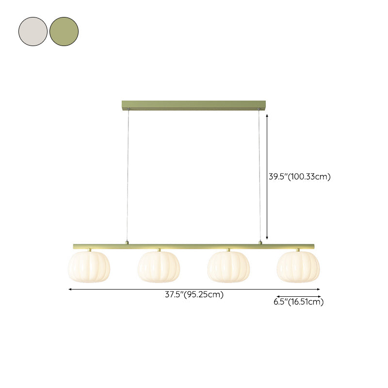 Modernism 4-Light Kitchen Island Lighting Shaded Island Pendant Lighting for Kitchen