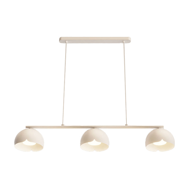 Modernism 3-Light Kitchen Island Lighting White Island Pendant Lighting for Kitchen
