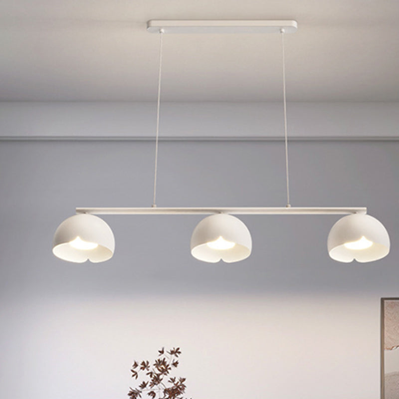 Modernism 3-Light Kitchen Island Lighting White Island Pendant Lighting for Kitchen