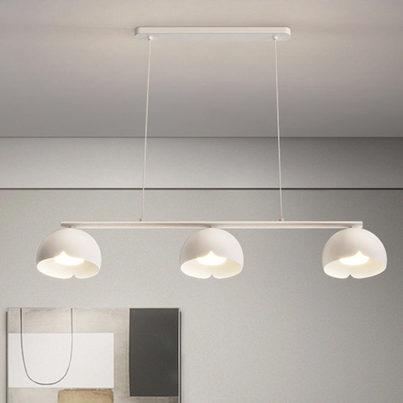 Modernism 3-Light Kitchen Island Lighting White Island Pendant Lighting for Kitchen