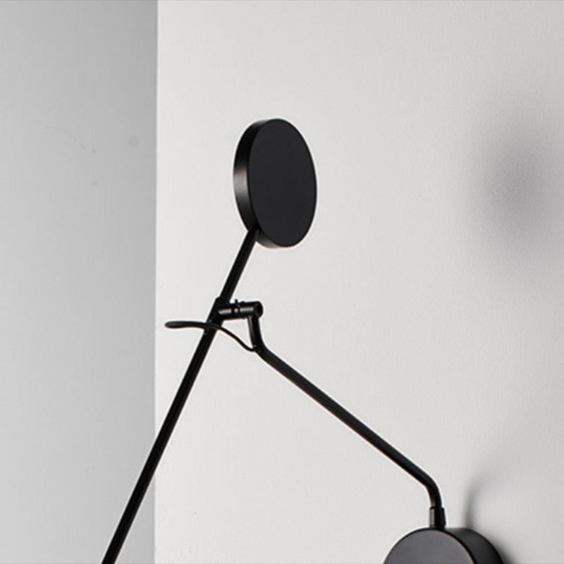 Metal Wall Mounted Sconce Industrial Black Wall Lights for Bedroom
