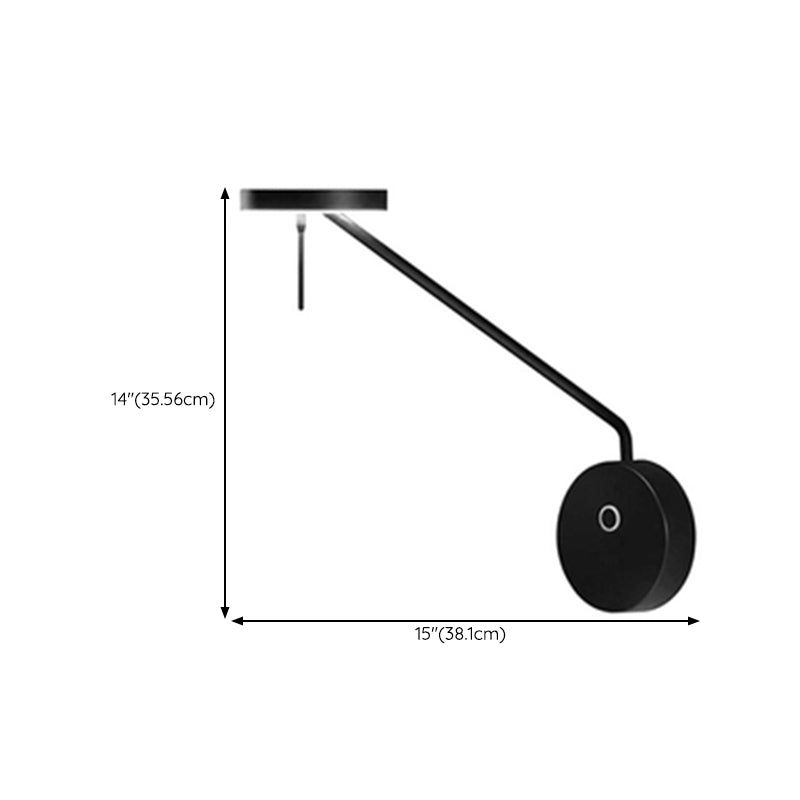 Metal Wall Mounted Sconce Industrial Black Wall Lights for Bedroom