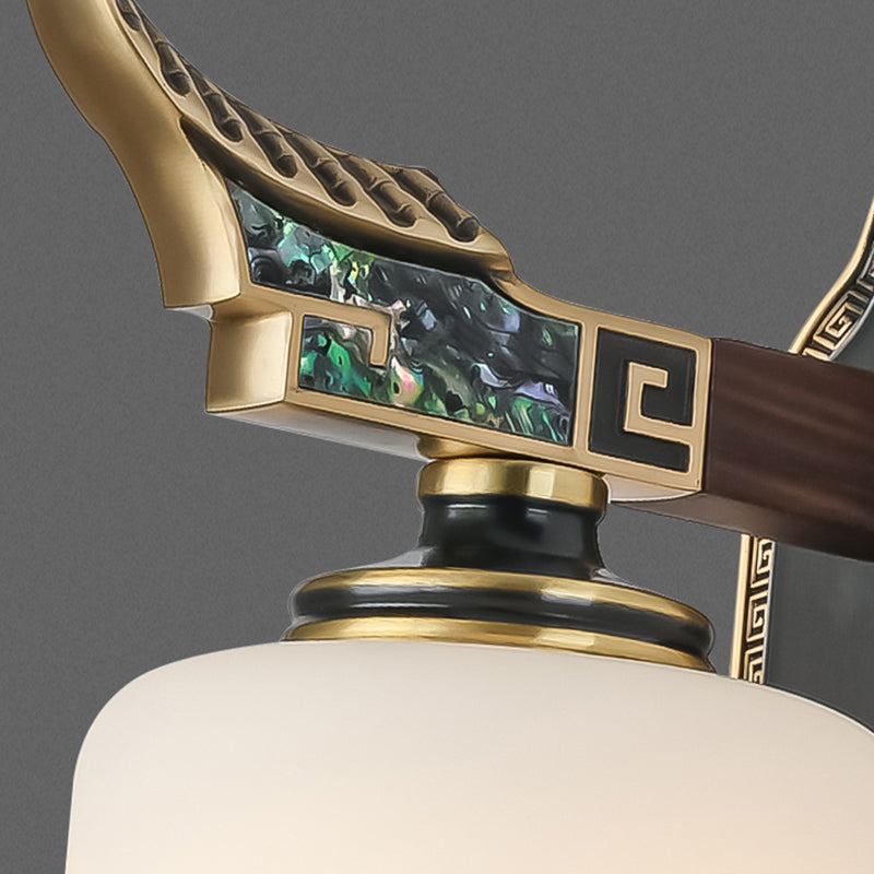 Glass Shade Wall Mounted Light Fixture Modernism Wall Mounted Sconce