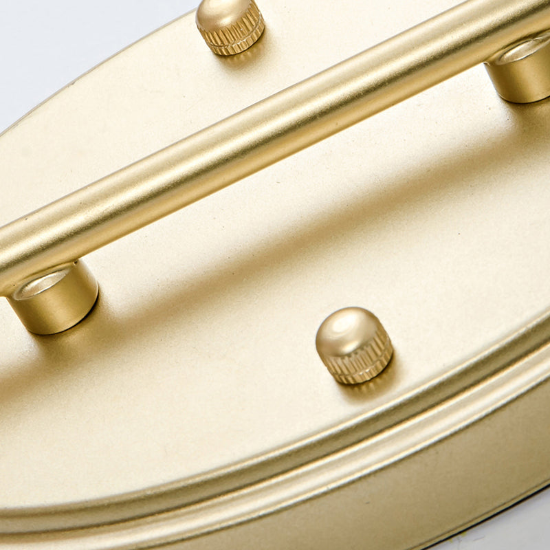 Flower Shape Glass Wall Sconces Modern 1 Light Wall Mount Light Fixture in Gold