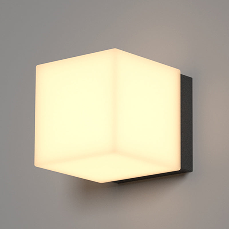 Square Wall Sconce Contemporary Outdoor Sconce Light Fixture
