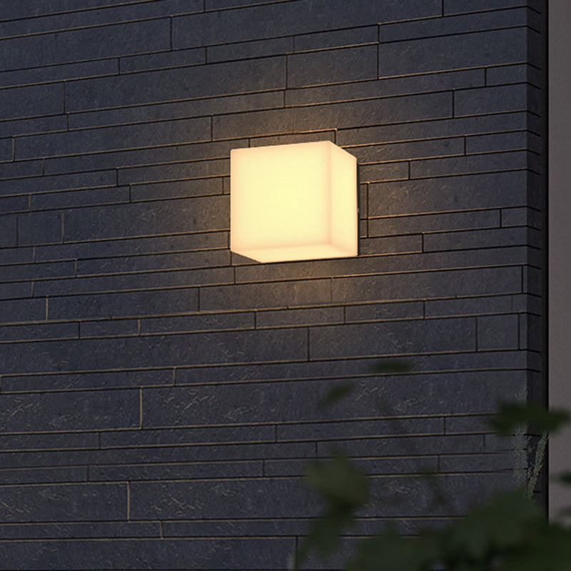 Square Wall Sconce Contemporary Outdoor Sconce Light Fixture