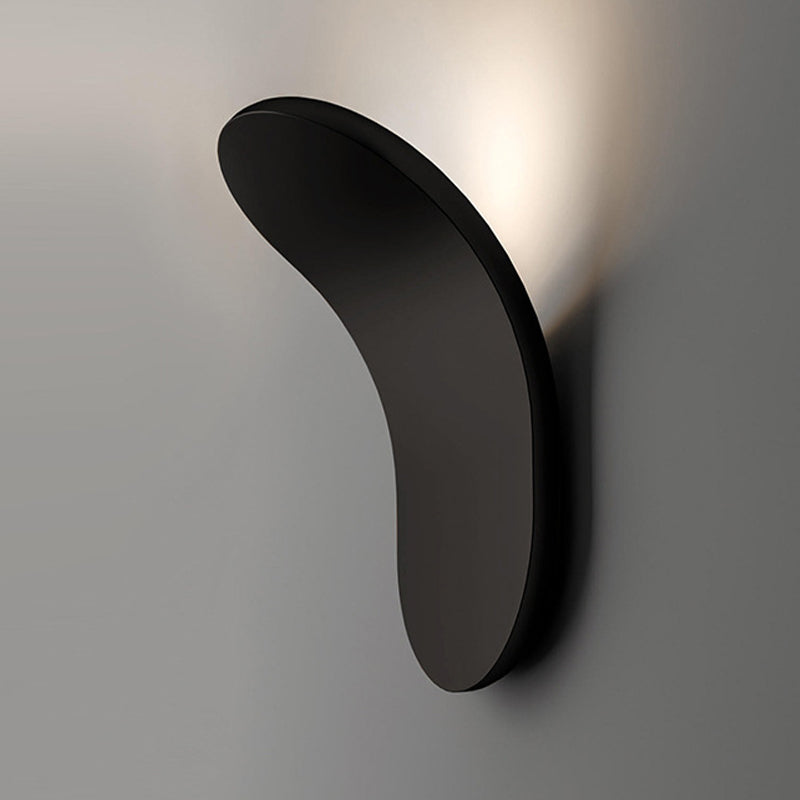 Contemporary Single Black/White Wall Mounted Sconce Metal Wall Light