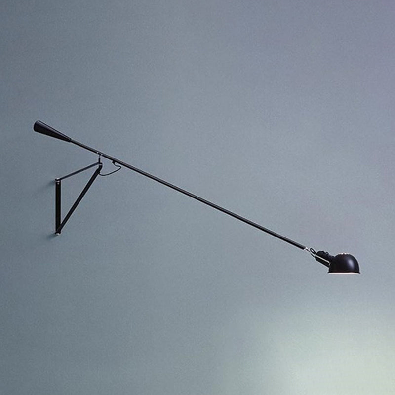 Metal Armed Wall Mount Lamp Simple 1 Light Wall Mounted Light Fixture