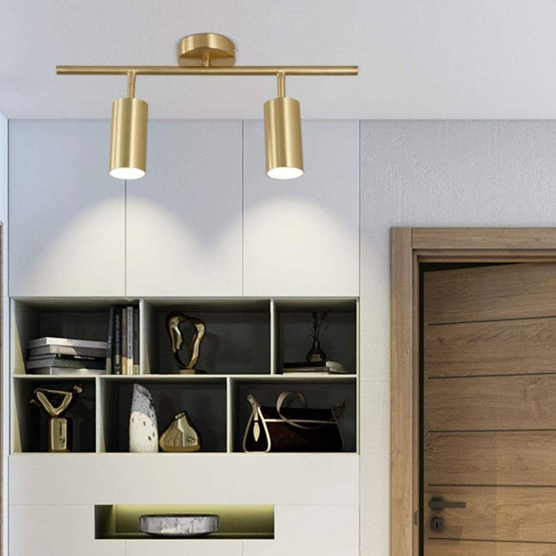 Multi Light Bathroom Vanity Lighting Metal Bath Sconce in Gold Finish