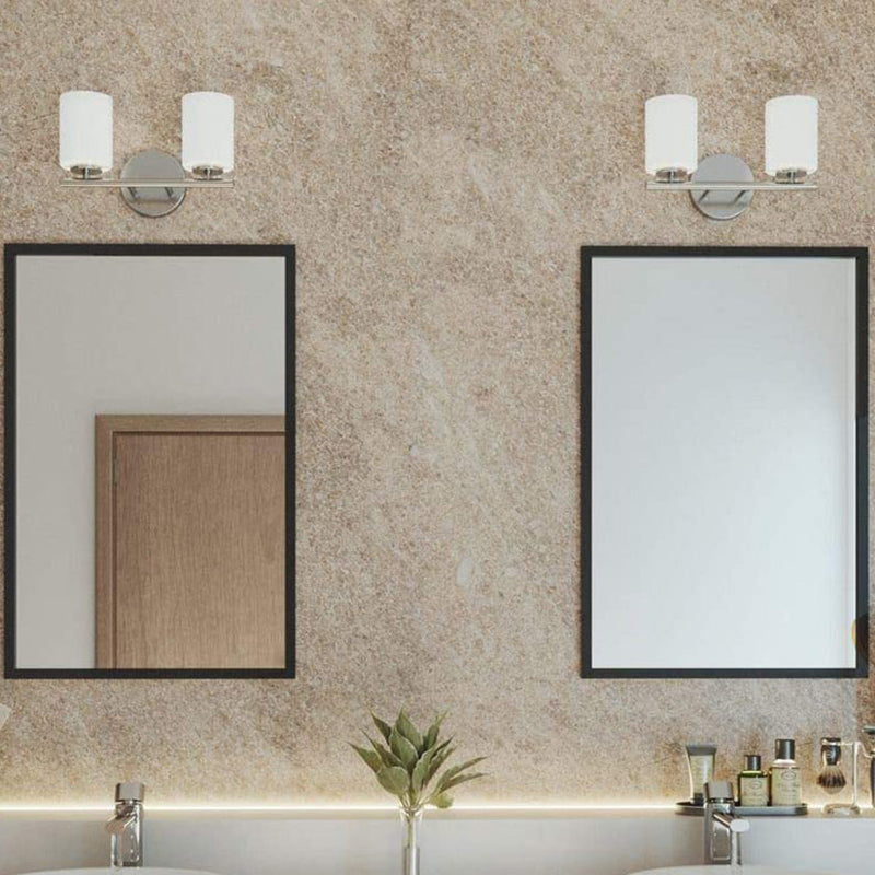 Cylinder Glass Shade Bath Sconce Post Modern Multi - Head Bathroom Vanity Lighting