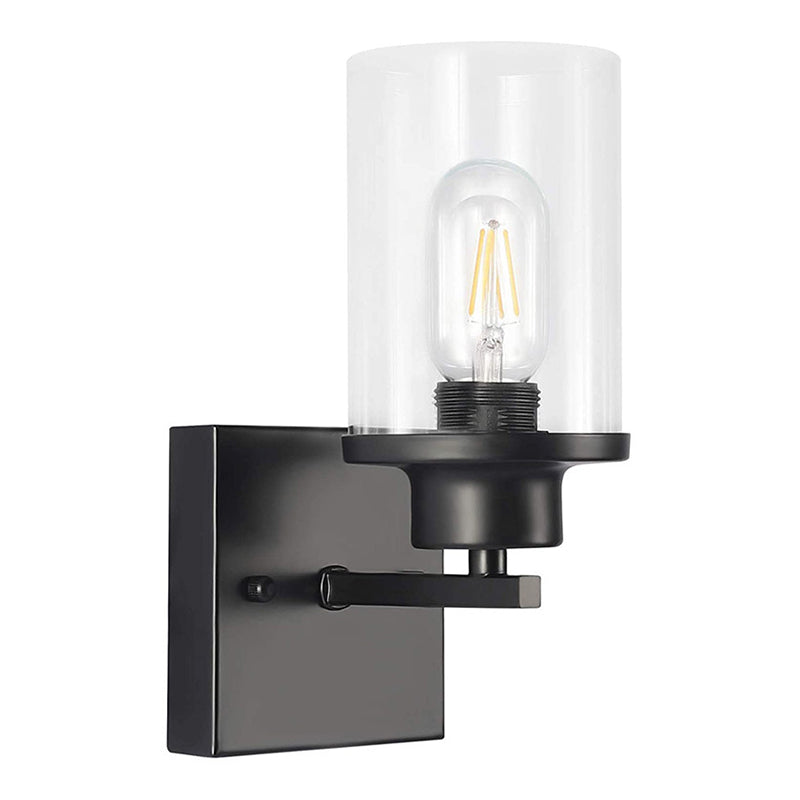 Traditional Bathroom Vanity Lighting 1 / 2 / 3 - Head Iron & Glass Bath Sconce