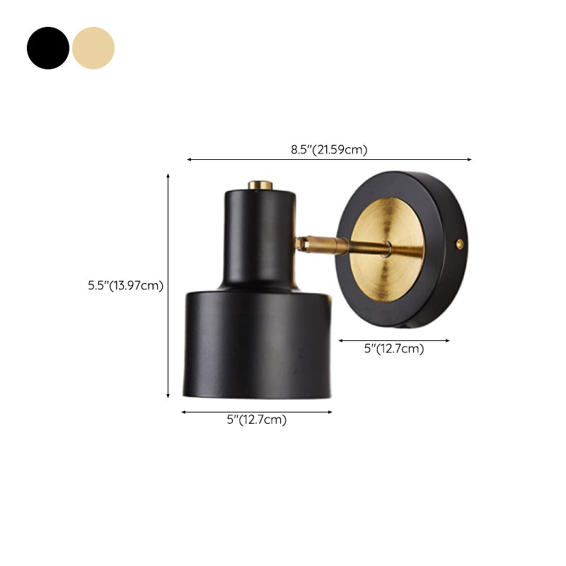 Post Modern Industrial Bath Sconce 1 - Light Adjustable Bathroom Vanity Lighting