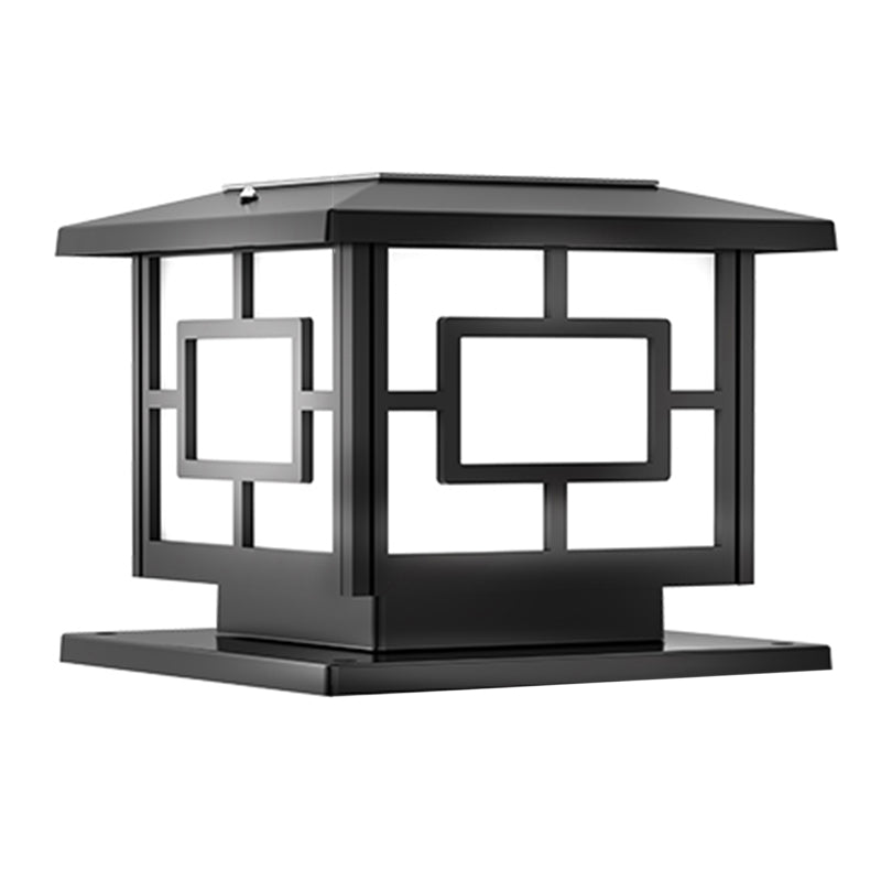 Postmodern Pillar Light Minimalist LED Solar Lighting Fixture for Garden