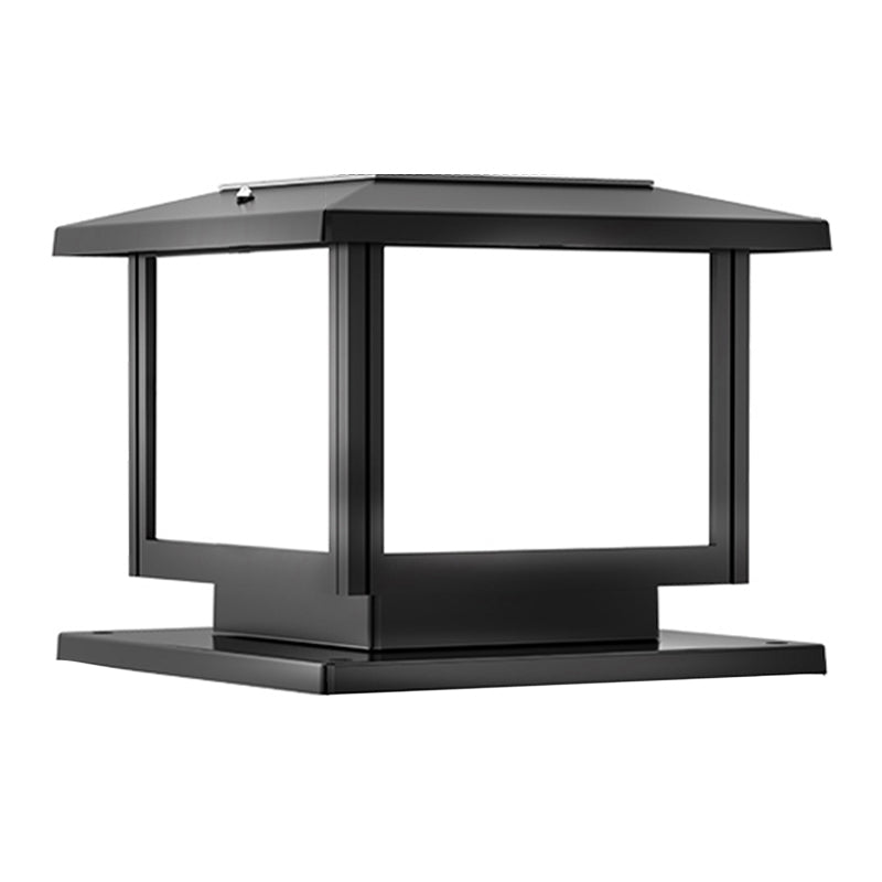 Postmodern Pillar Light Minimalist LED Solar Lighting Fixture for Garden