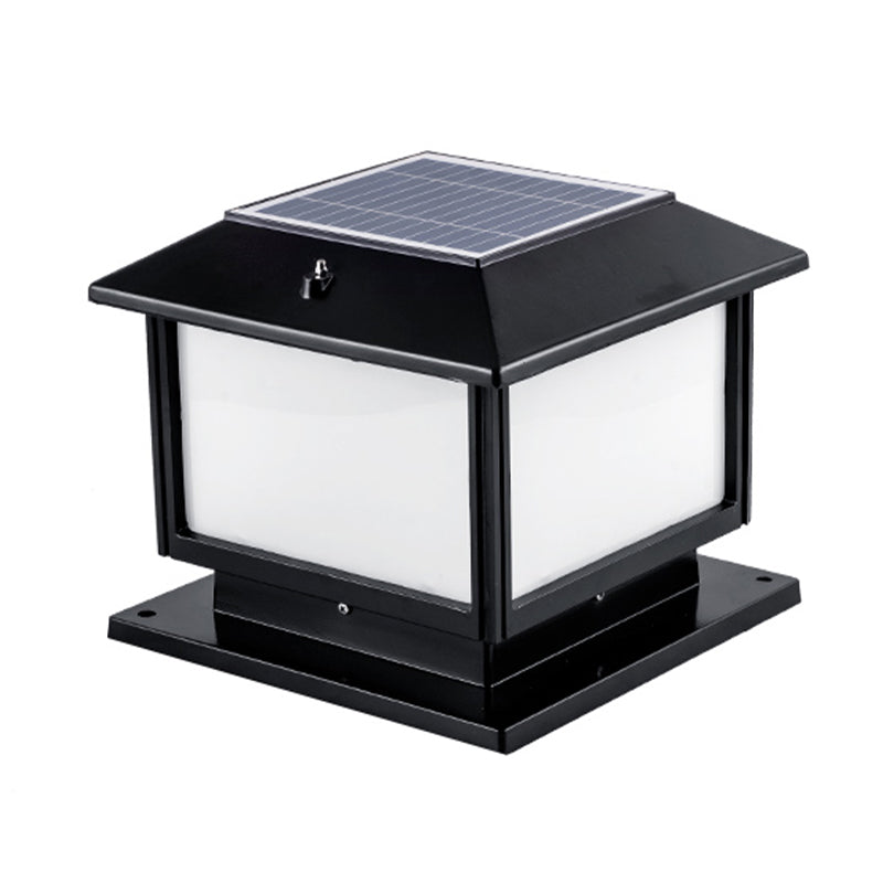 Postmodern Pillar Light Minimalist LED Solar Lighting Fixture for Garden