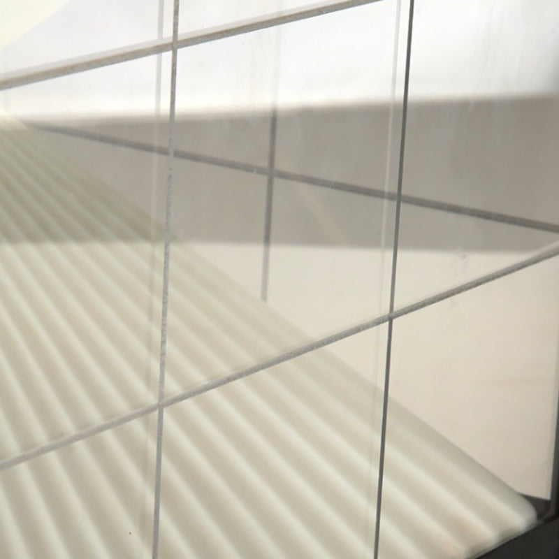 Metal Square Shape Outdoor Light Modern Style 1 Light Solar Pillar Light in Black