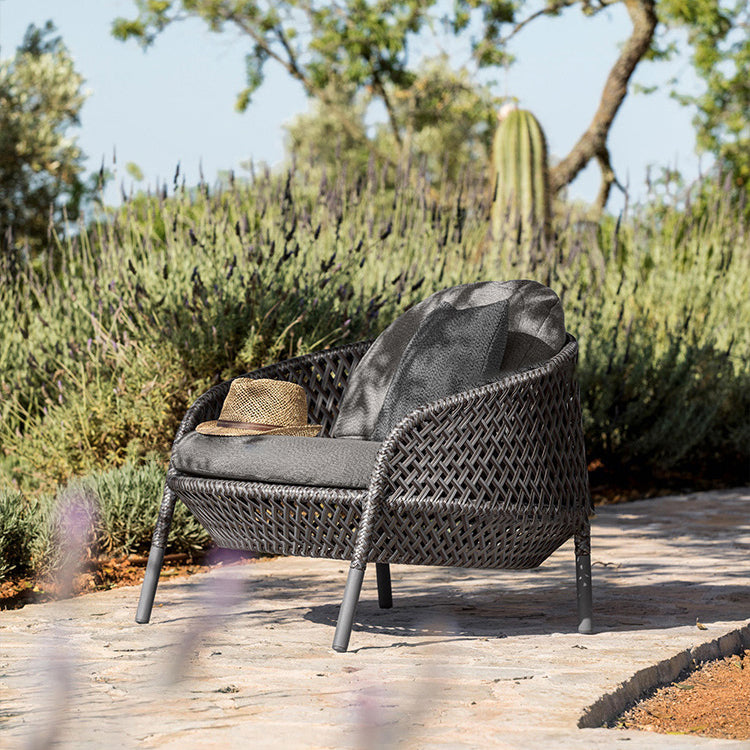 UV and Water Resistant Patio Sofa 31.49" Wide Outdoor Sofa with Cushion