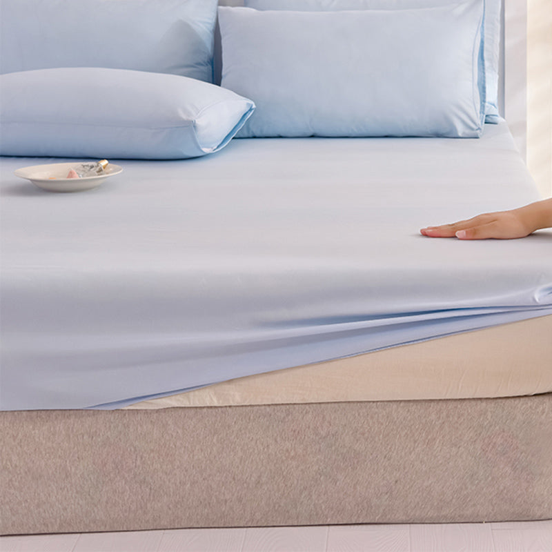 Fade Resistant Fitted Sheet Polyester Breathable Soft Plain Non-Pilling