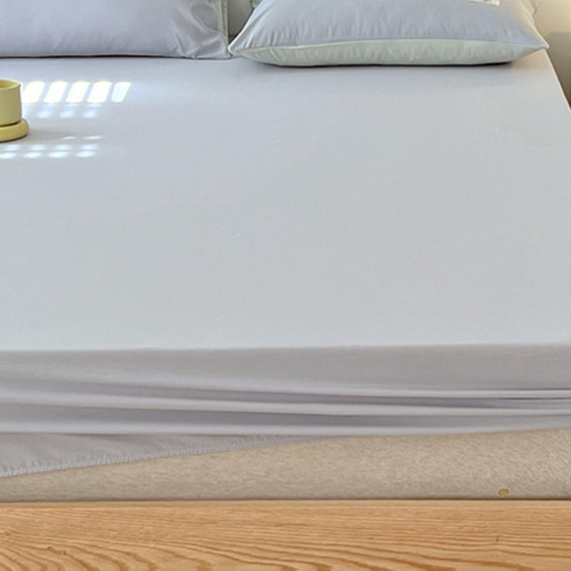 Cotton Fitted Sheet Twill Solid Color Fade Resistant Soft Breathable