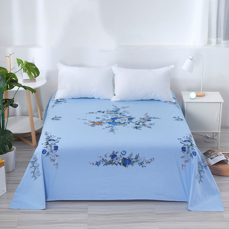 Sheets Cotton Floral Printed Breathable Wrinkle Resistant Ultra Soft Bed Sheet Set