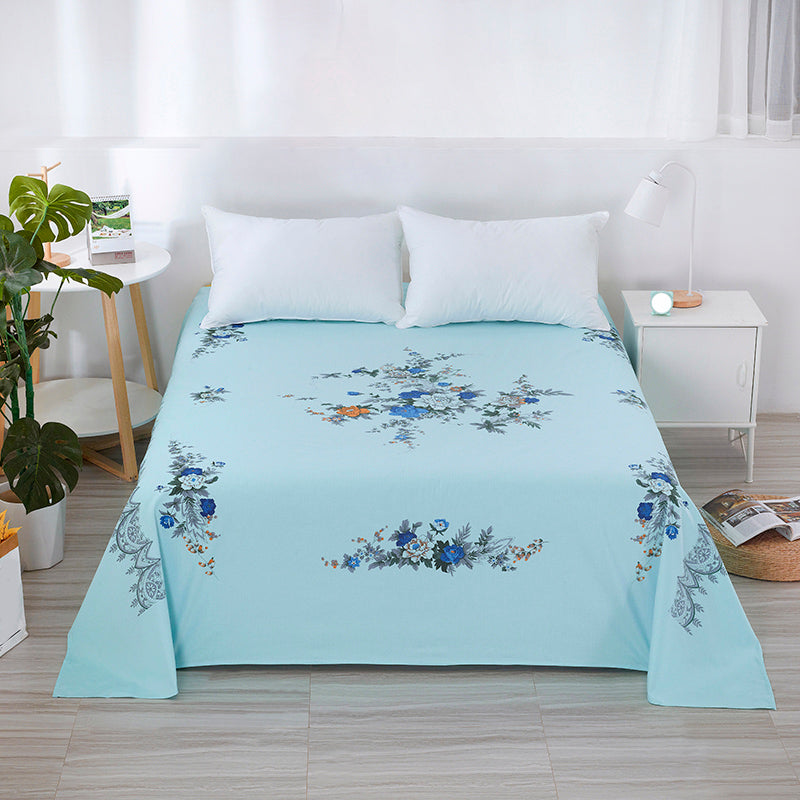 Sheets Cotton Floral Printed Breathable Wrinkle Resistant Ultra Soft Bed Sheet Set