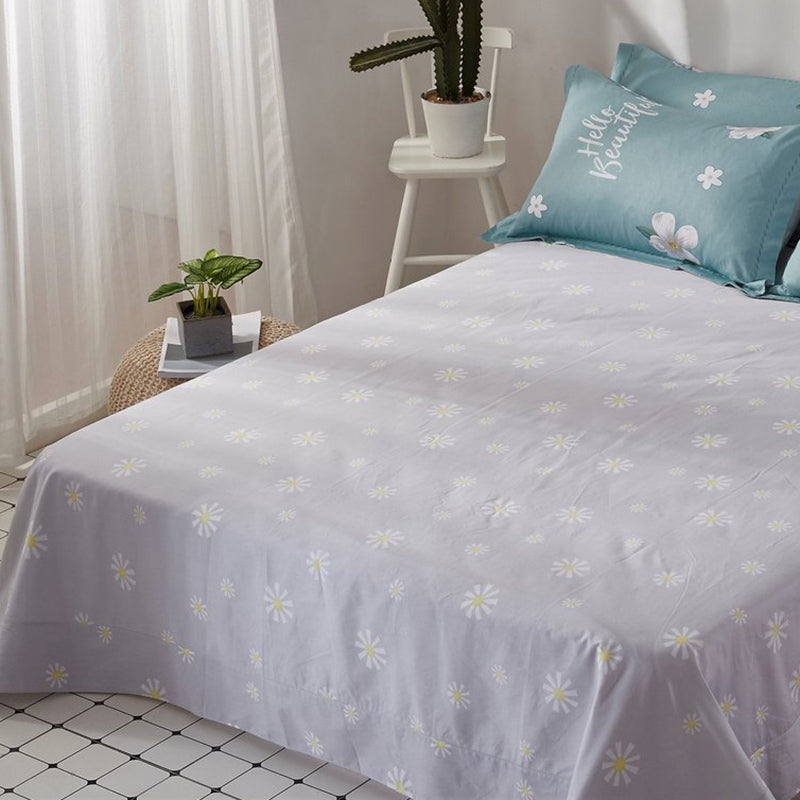 Sheet Sets Cotton Cartoon Printed Ultra Soft Wrinkle Resistant Breathable Bed Sheet Set