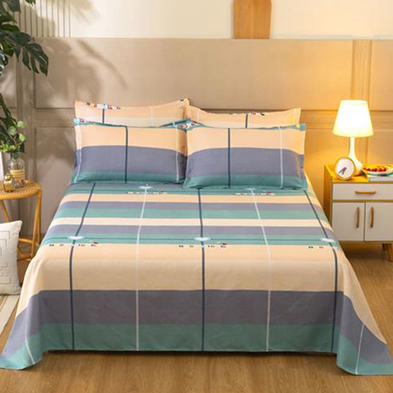Sheet Set Cotton Floral Printed Ultra Soft Breathable Wrinkle Resistant Bed Sheet Set