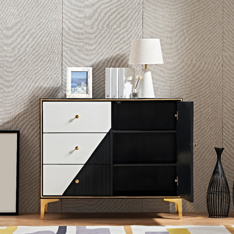 Modernism Horizontal Double Dresser Wood Storage Lingerie Chest for Home