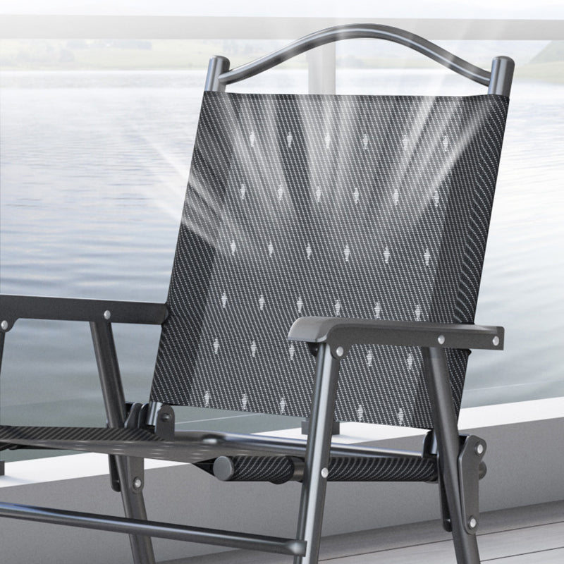 Modern 1/3 Pcs Bistro Set Square Metal Dining Table Set in Black