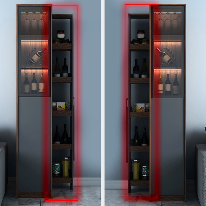 Modern Rectangle Wood Counter Table 2 Pieces Collapsible Bar Table Set for Living Room